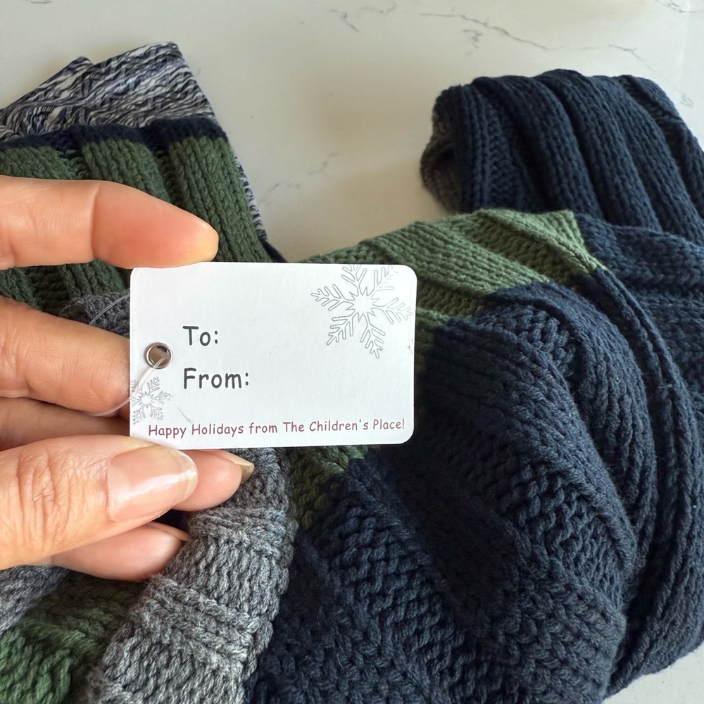 The Children's Place Navy and Olive Crewneck Sweater - Picture 7 of 8
